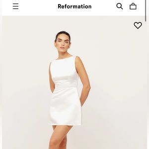 Reformation Zenni White Dress NWT